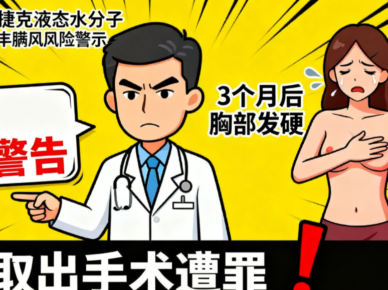 捷克液态水分子丰胸靠谱吗?医生紧急警告:3个月后胸部发硬,取出手术太遭罪!