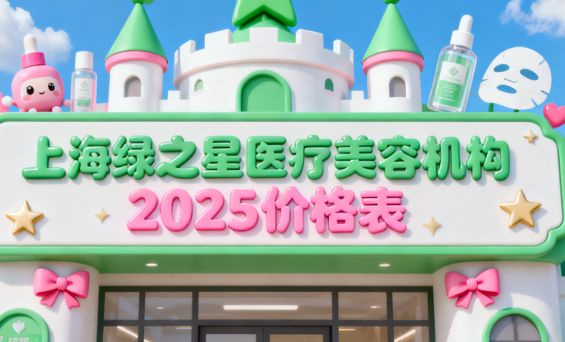 上海绿之星医疗美容2025价格表来啦，瘦脸国产1980元，进口3980元，亲测不踩雷