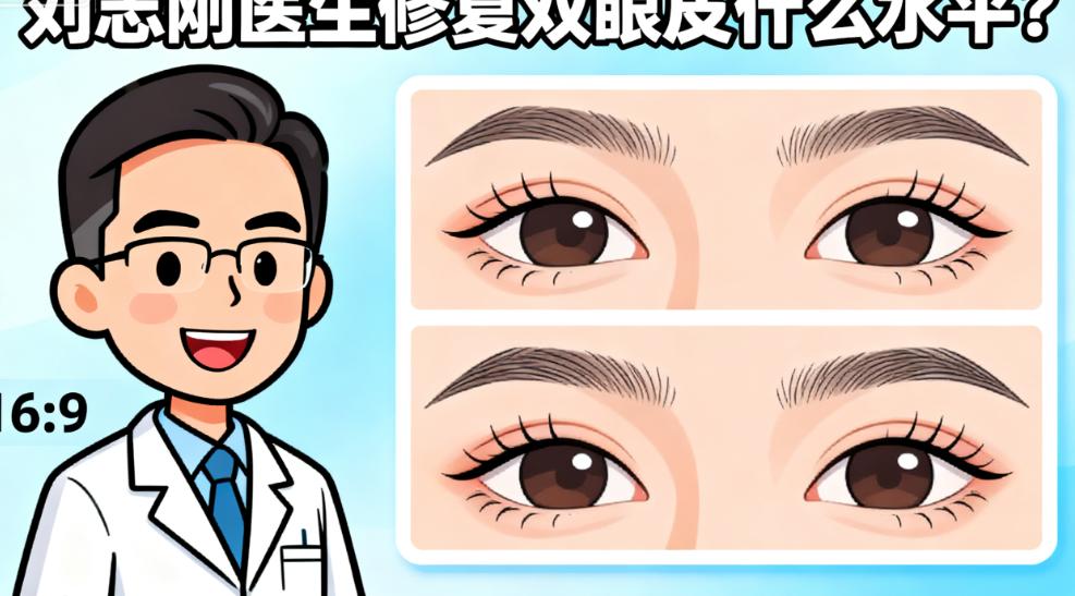 刘志刚医生修复双眼皮什么水平？是国内前三金刀奖得主，还能对比北京李燕上海杜园园