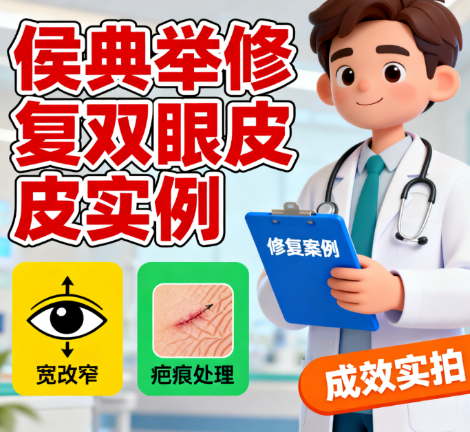 成都八大处侯典举修复双眼皮实例曝光!宽改窄+疤痕处理成效实拍
