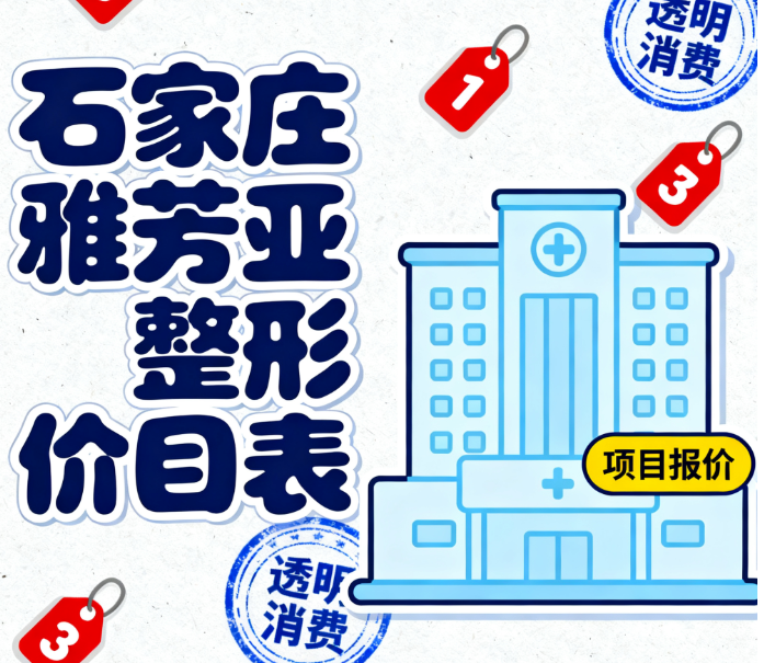 想了解石家庄雅芳亚整形价目表?双眼皮、激光祛斑等项目报价全分享