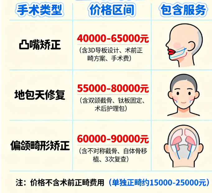 成都友谊正颌手术价格透明