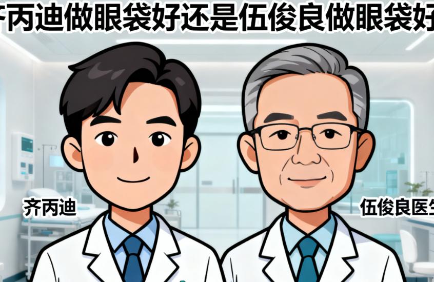 齐丙迪做眼袋好还是伍俊良做眼袋好?眶隔脂肪释放与微创年轻化,你的眼袋类型更适合哪一种