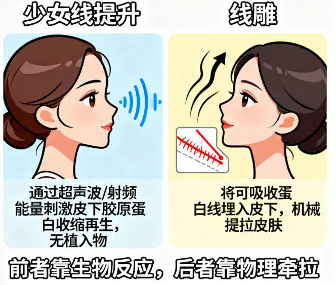 少女线提升与埋线提升的适用人群有哪些差异?