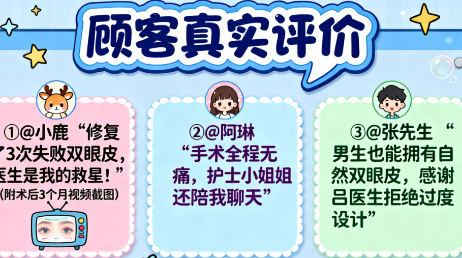 深圳艺星吕瑛医生双眼皮用户真实反馈