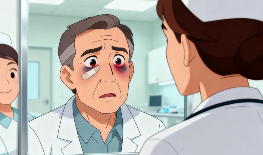 滕双燕做眼袋的核心优势（外切紧皮 + 泪沟填补一体化）