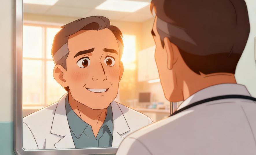 两人真实眼袋对比