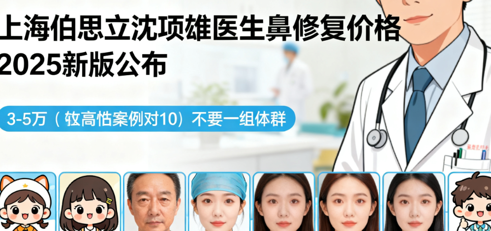 上海伯思立沈国雄医生鼻修复价格2025新版公布!3-5万超高性价比,附10位真实案例效果对比