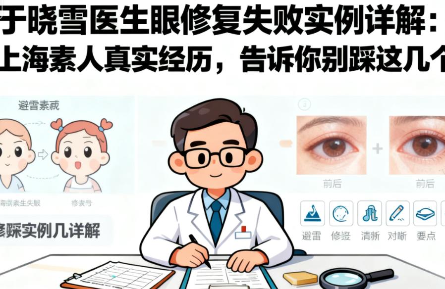 从于晓雪失败实例中总结:眼修复必避的4个雷区
