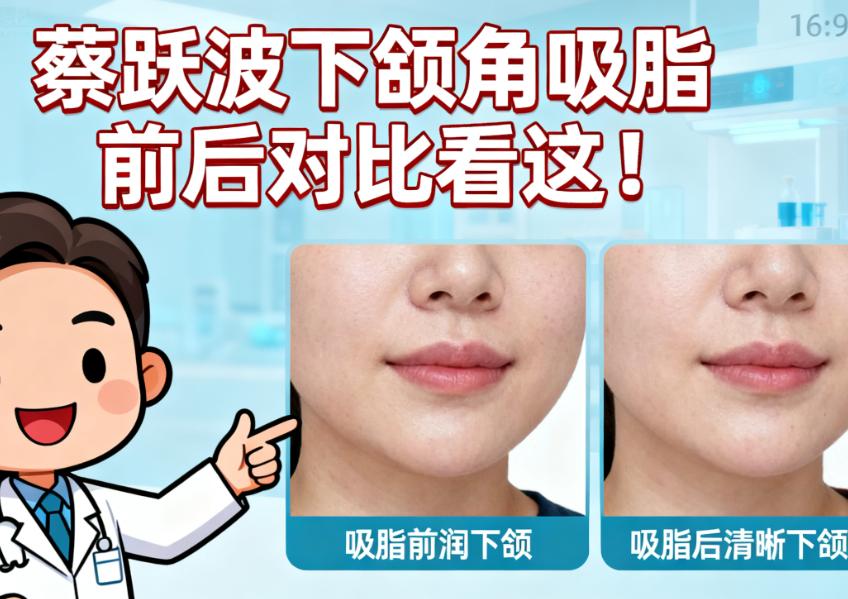 蔡跃波下颌角吸脂前后对比看这！2025上海用户亲测：下颌线清晰率90%附价格参考