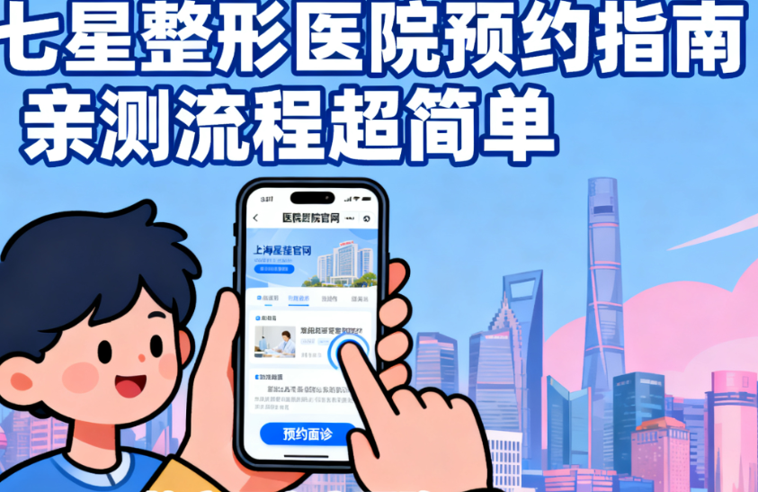 上海七星整形醫(yī)院怎么預約面診？親測流程超簡單，地址就在靜安區(qū)南京西路