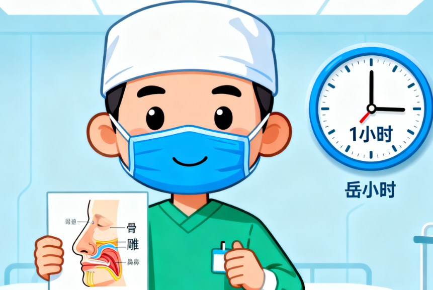 岳博士骨雕鼻手术需要多长时间？实测1小时速成，骨雕隆鼻材料解析+恢复期全揭秘