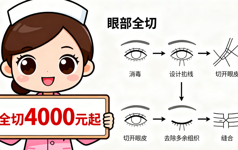 唐山煤医整形美容医院双眼皮价格表