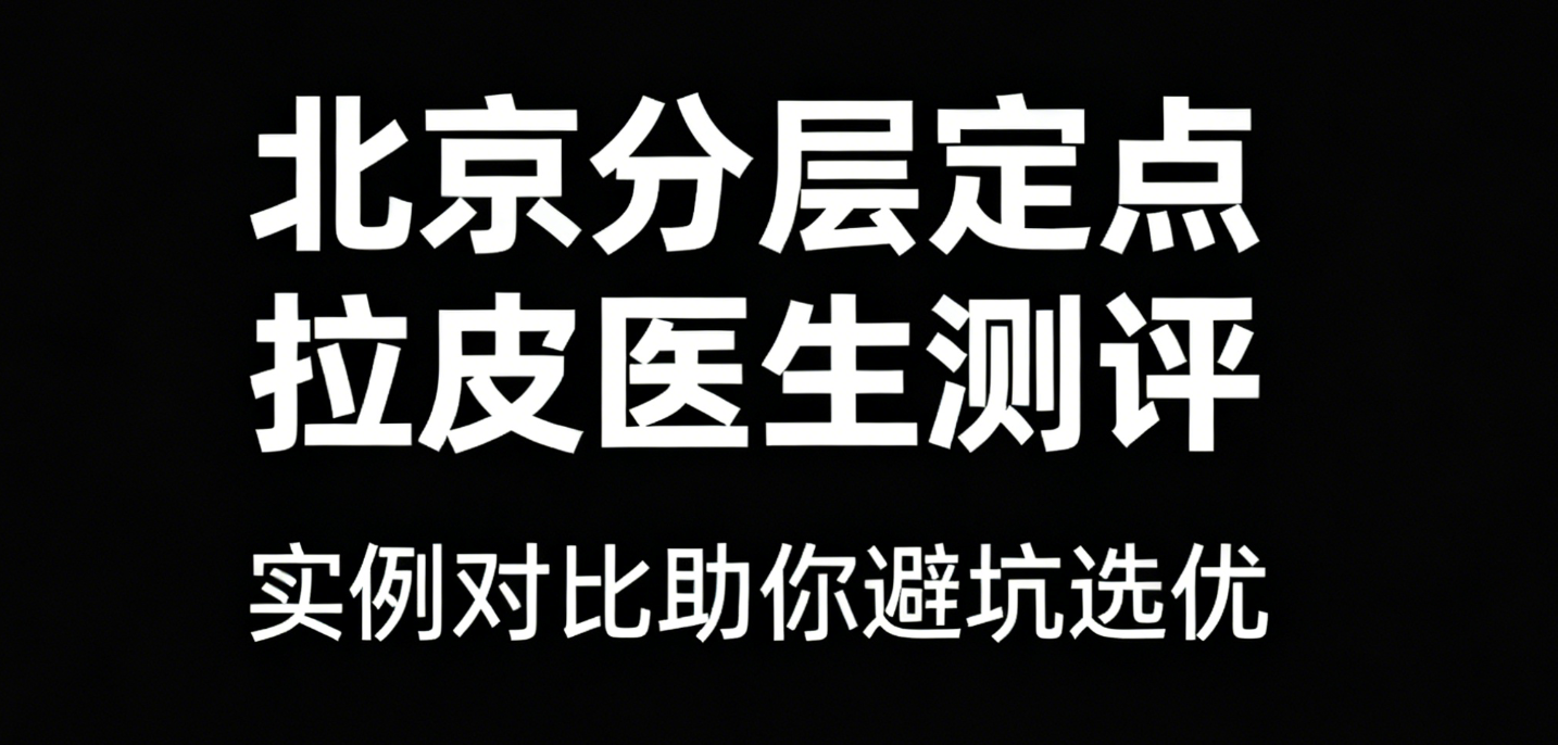 北京哪个医生做分层定点拉皮靠谱