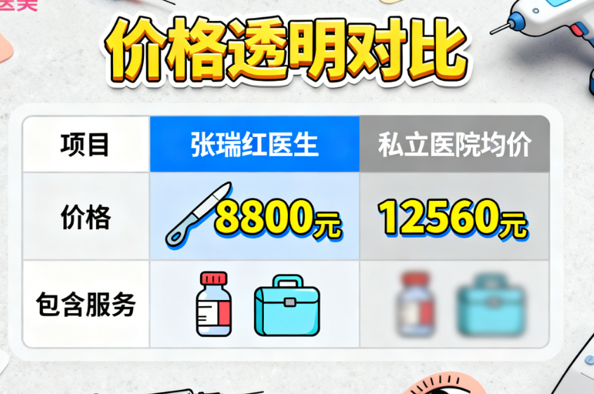 上海张瑞红双眼皮价格表