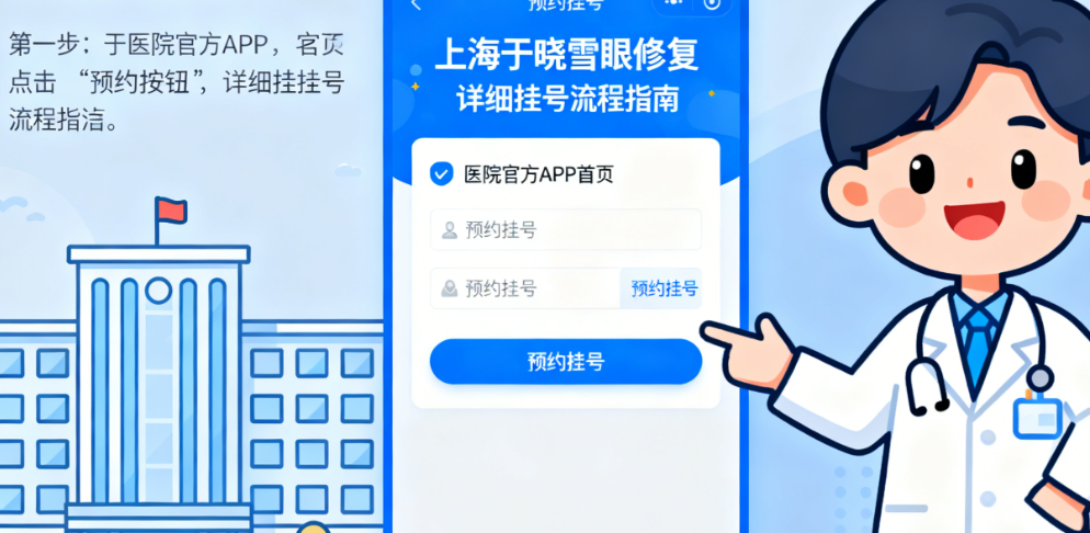 上海于晓雪眼修复怎么预约挂号？这份详细指南帮你搞定挂号流程