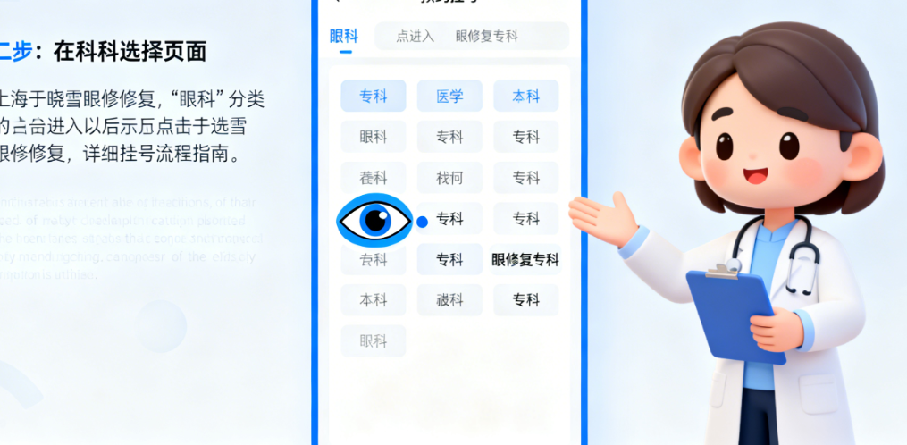 上海于晓雪眼修复挂号全流程解析