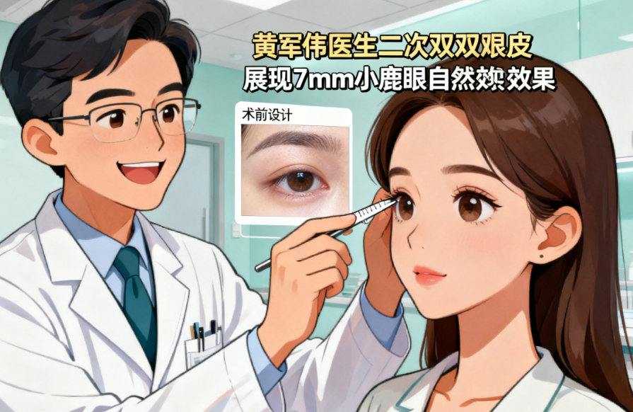 整形醫(yī)生黃軍偉為什么做二次修復雙眼皮很少