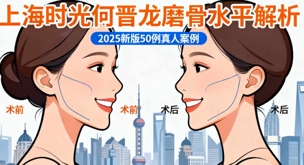 上海时光何晋龙磨骨水平怎么样？2025年新版50例真人案例解析，颧骨内推效果自然无下垂！