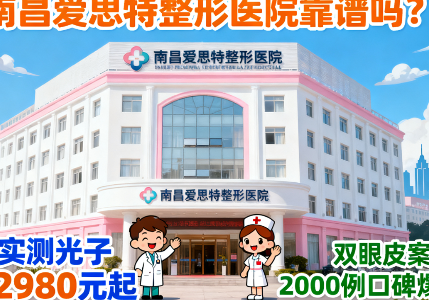 南昌爱思特整形医院靠谱吗?2025实测光子嫩肤2980元起,双眼皮案例超2000例口碑爆棚!