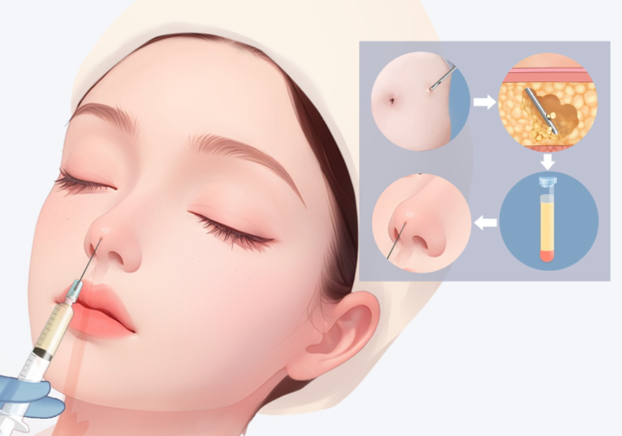 实例 3:小鼻综合(改善鼻梁低 + 鼻尖下垂)www.aimei.com