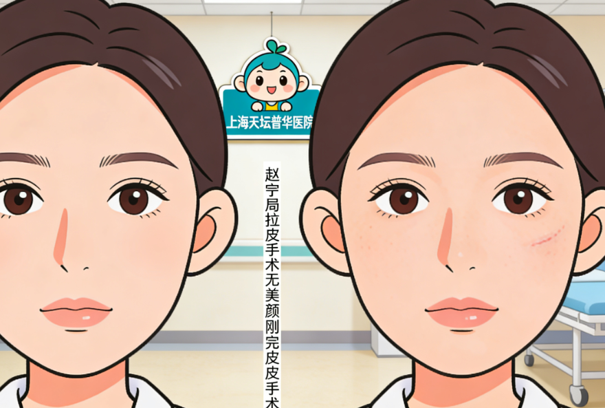 赵寅局拉皮无美颜前后对比真实吗?5年后效果曝光,上海天坛普华医院案例大公开