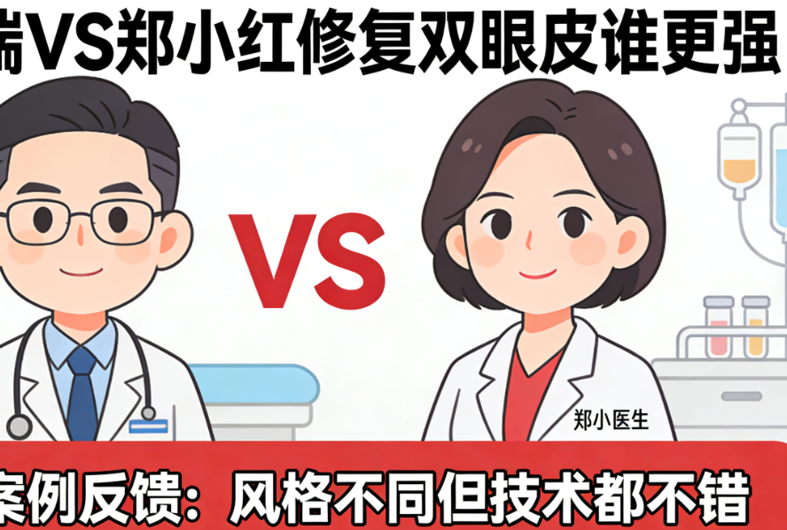刘韶瑞VS郑小红修复双眼皮谁更强?真实案例反馈:风格不同但技术都不错