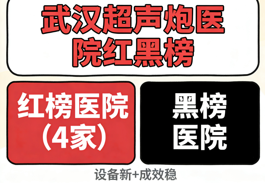 新的武汉超声炮医院红黑榜