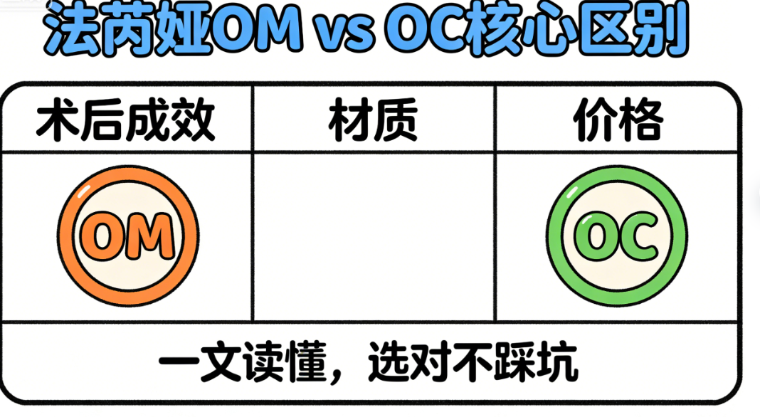 法芮娅om和oc区别全解析:术后成效、材质、价格,一文说清楚