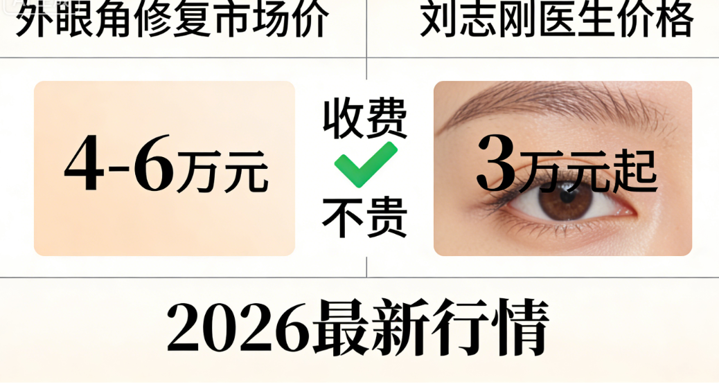 2026刘志刚外眼角修复价格3万起