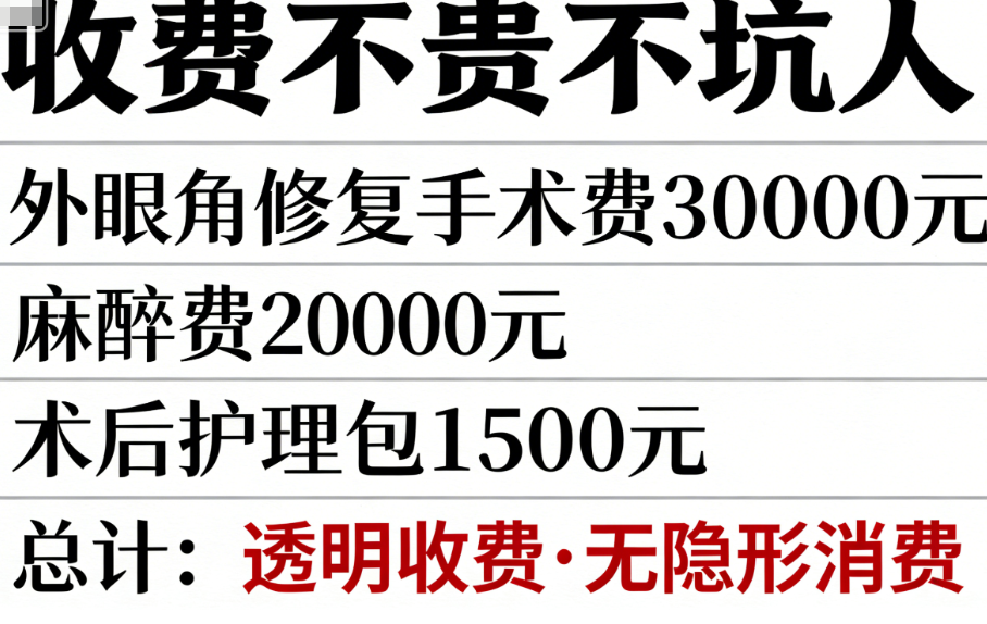 刘志刚外眼角修复手术价格收费不贵不坑人