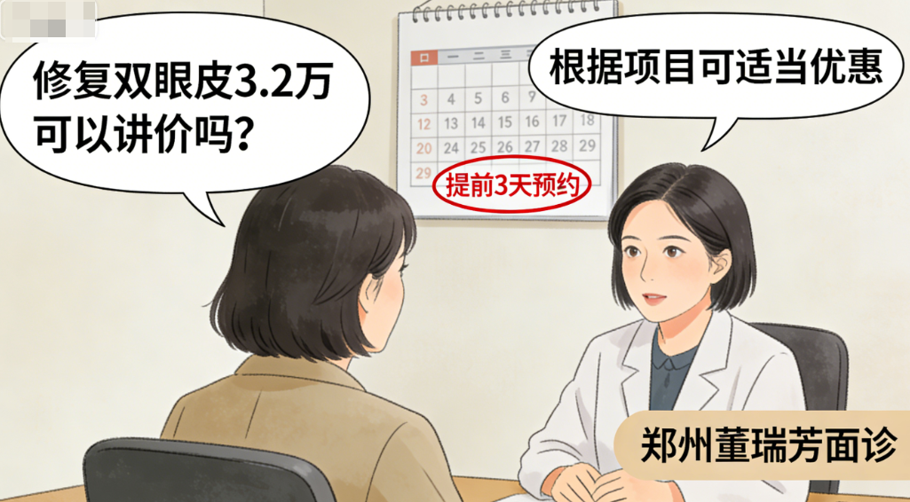 郑州董瑞芳双眼皮修复价格3.2万起可议价