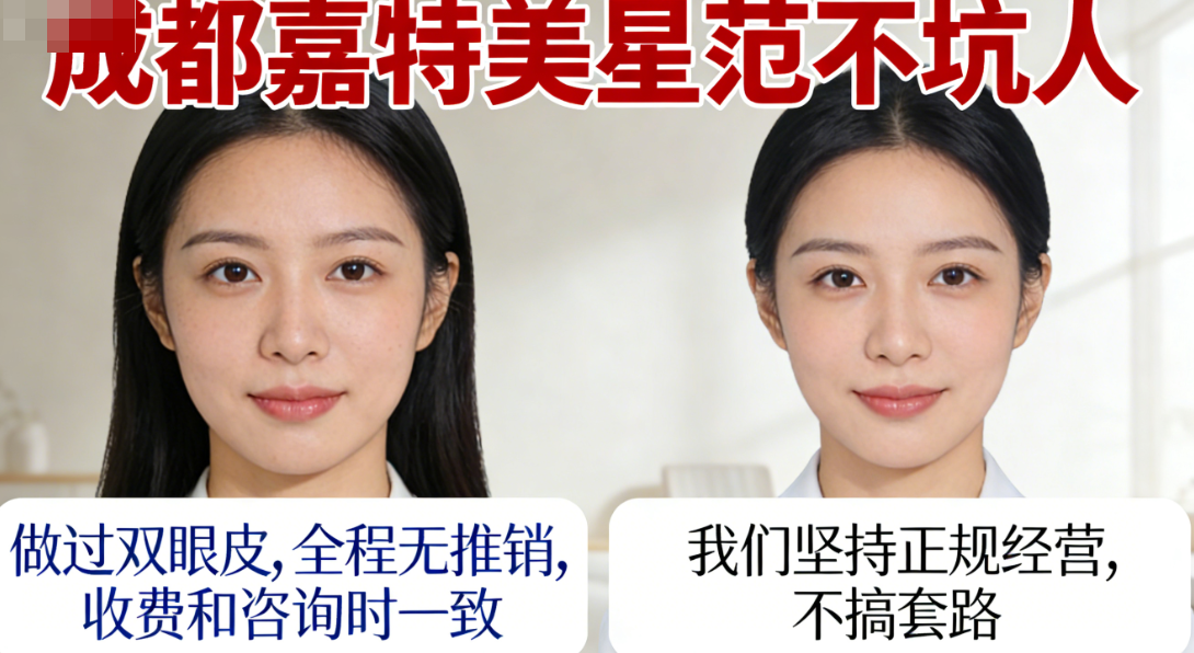 成都嘉特美星范医疗美容不坑人！无隐形消费无推销,老牌正规机构不骗人！