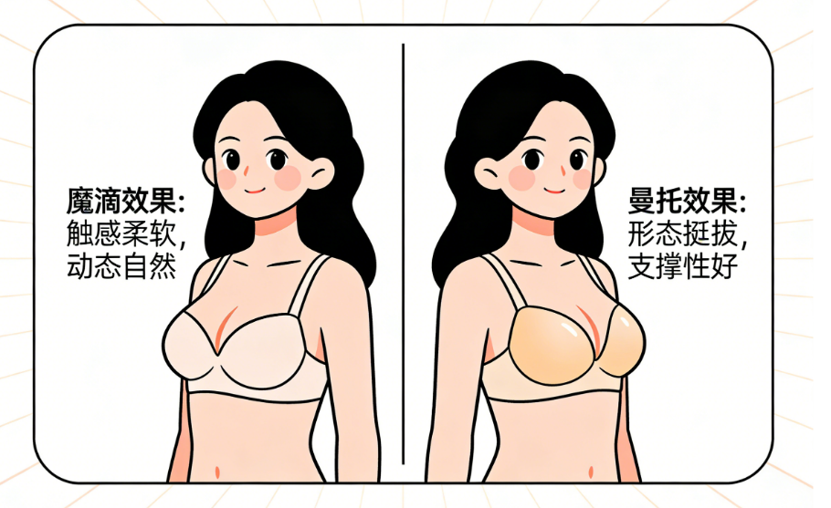 假体隆胸圆体的大还是水滴形的大｜常见误区解析