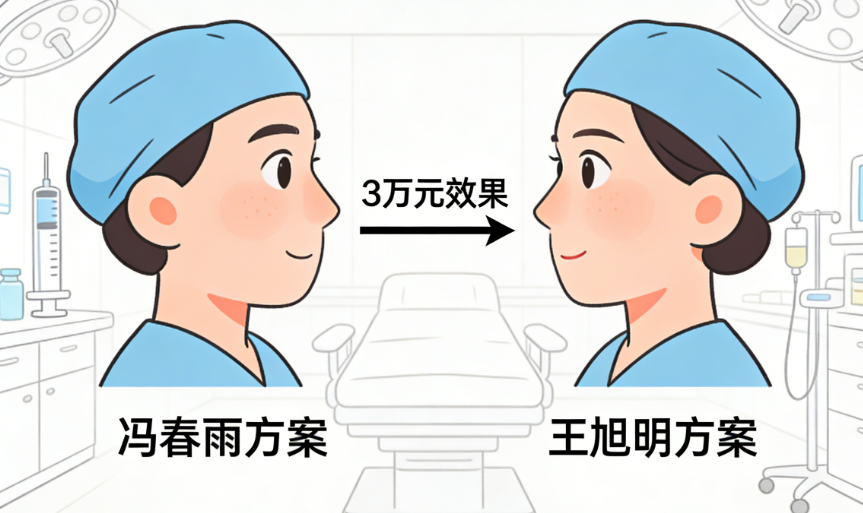 成美冯春雨和王旭明鼻修复