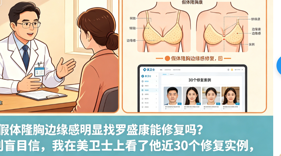 假体隆胸边缘感明显找罗盛康能修复吗?先搞清楚你的边缘感属于哪种类型