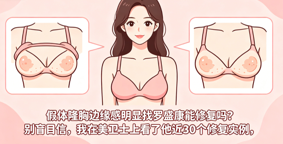 假体隆胸边缘感明显找罗盛康能修复吗?不同修复方案的价格差很多