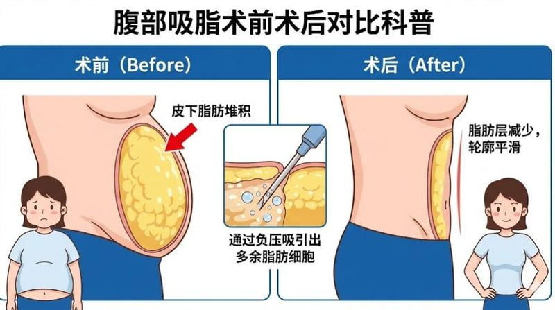 广州军美整形吴国勇抽脂价格公开:腰腹/大腿抽脂1W+,纯手工吸脂真的不易凹凸不平