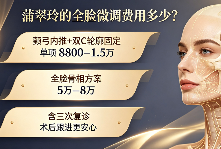 价值剖析:蒲翠玲的全脸微调费用多少才算花得值