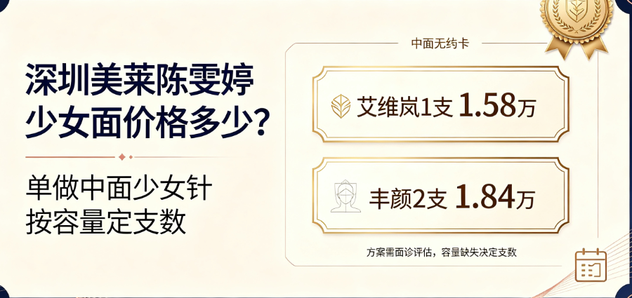 深入聊聊深圳美莱陈雯婷少女面价格多少背后的定制逻辑