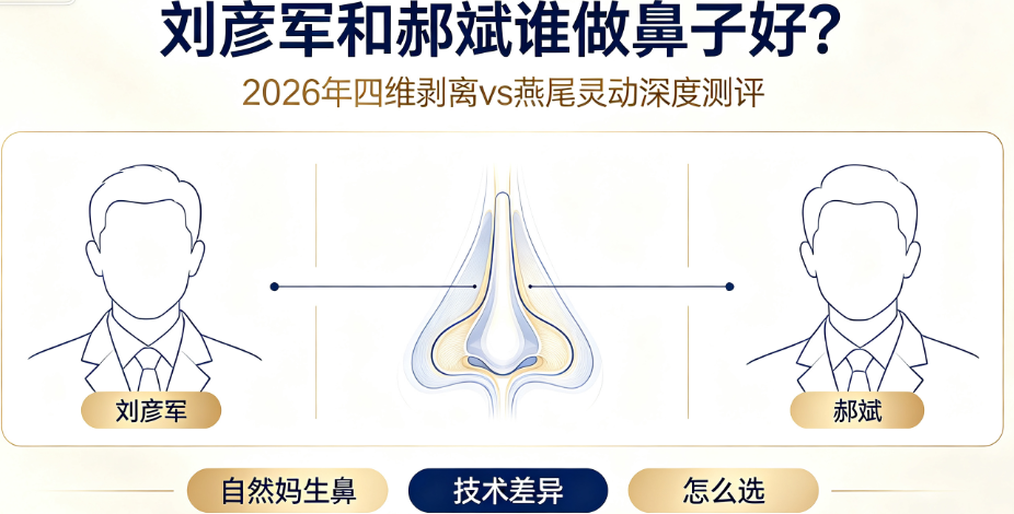 刘彦军和郝斌谁做鼻子好？2026年四维剥离vs燕尾灵动深度测评，自然妈生鼻怎么选？