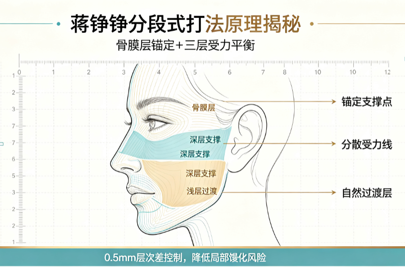蒋铮铮分段式打法原理揭秘：骨膜层锚定+三层受力平衡，0.5mm层次差避免馒化