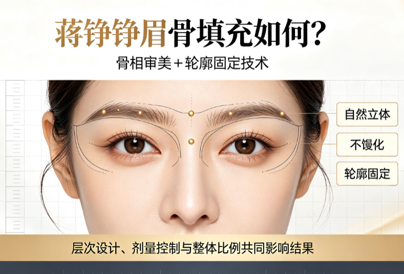 蒋铮铮眉骨填充如何？亲测骨相审美+轮廓固定技术让眉弓自然立体不馒化